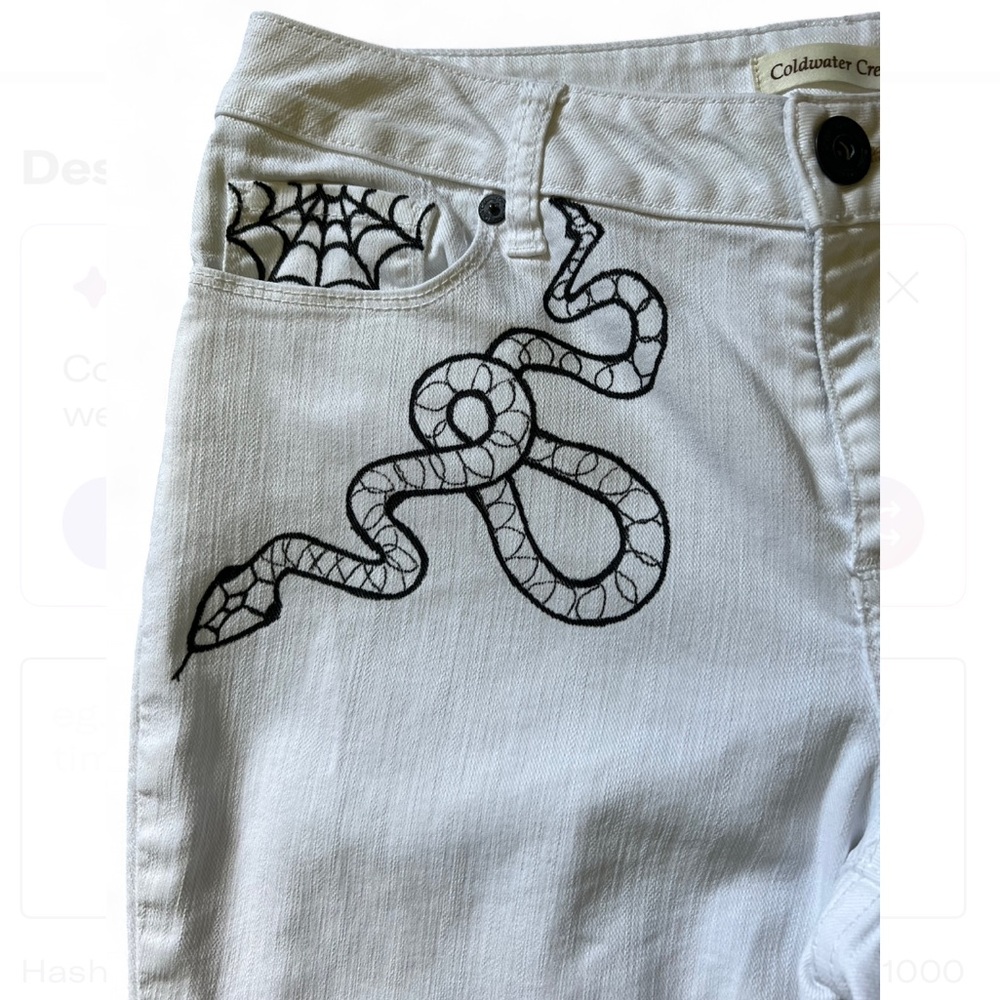 Custom White Jeans - Picture 5 of 8